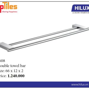 Thanh treo khăn đôi đồng mạ Crom Hilux 8608