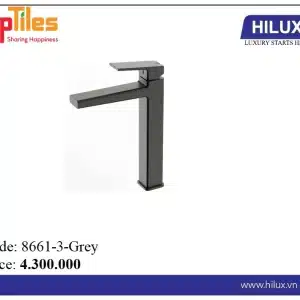 Vòi lavabo NL đồng màu ghi Hilux 8661-3-Grey