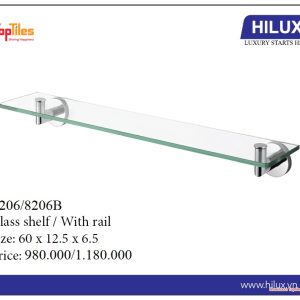 Kệ kính dưới gương Đồng Mạ Crom HILUX 8206B