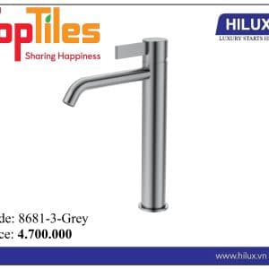 Vòi lavabo NL đồng màu ghi Hilux 8681-3-Grey