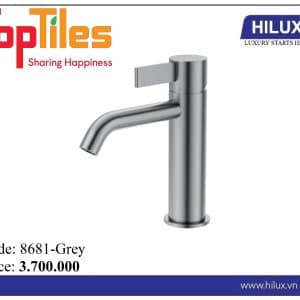 Vòi lavabo NL đồng màu ghi Hilux 8681-Grey