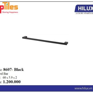 Thanh treo khăn đơn màu đen Hilux 8607-Black